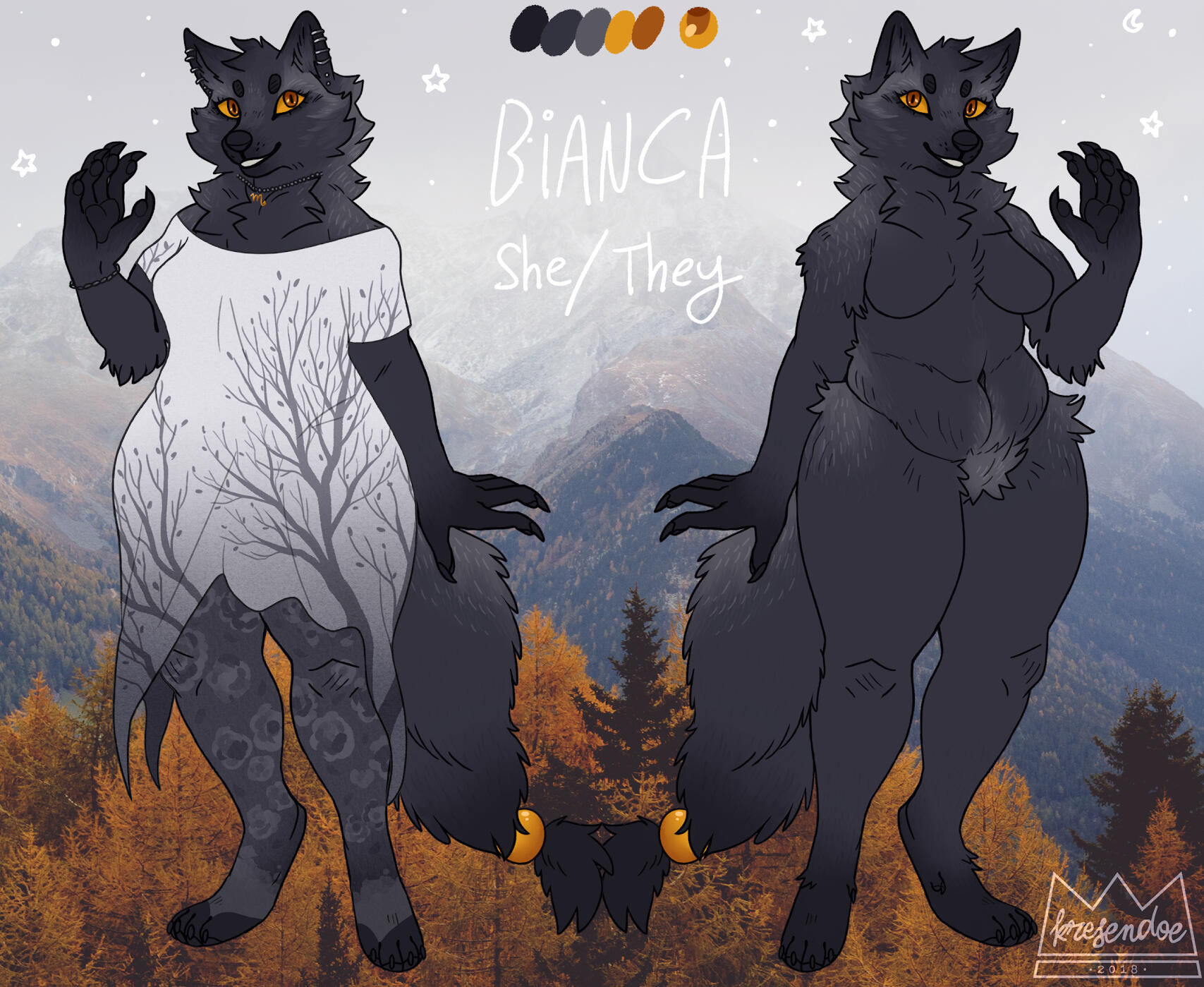 Bianca drawn by Kresendoe