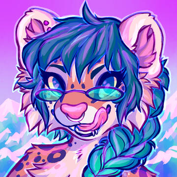 trish giving face to the imaginary camera