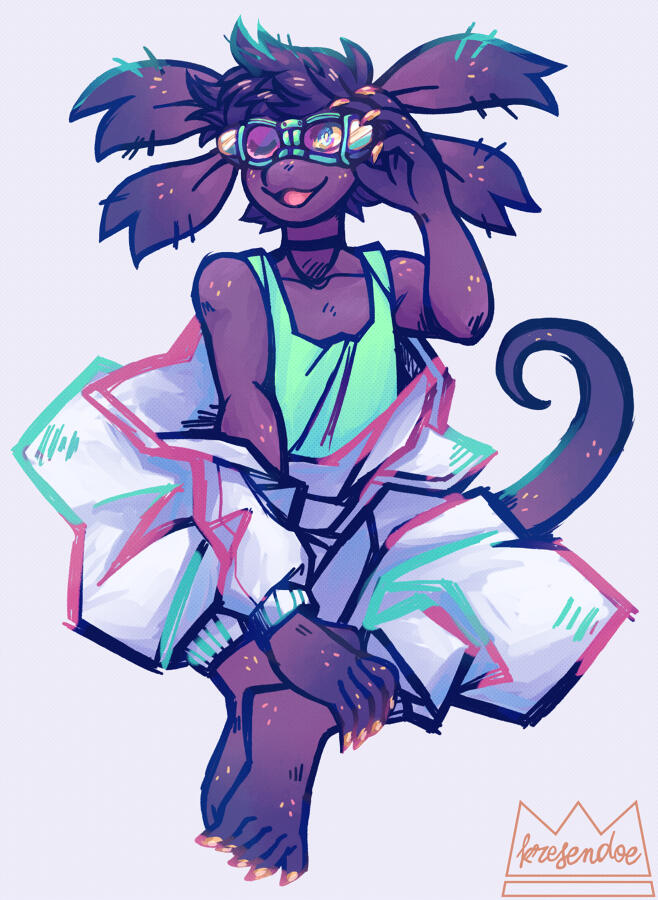 fleur cosplaying from the unicorn video by teniwoha