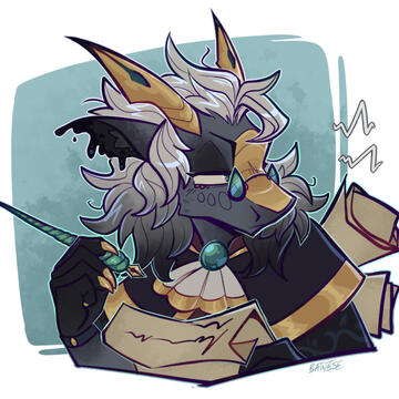 an annoyed ink kobold